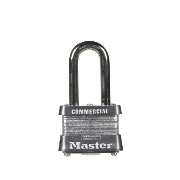 Master Lock Master Lock 3.145 in. H X 1-5/8 in. W X 1-9/16 in. L Steel Double Locking Exterior Padlock 3KALF#3438 - main